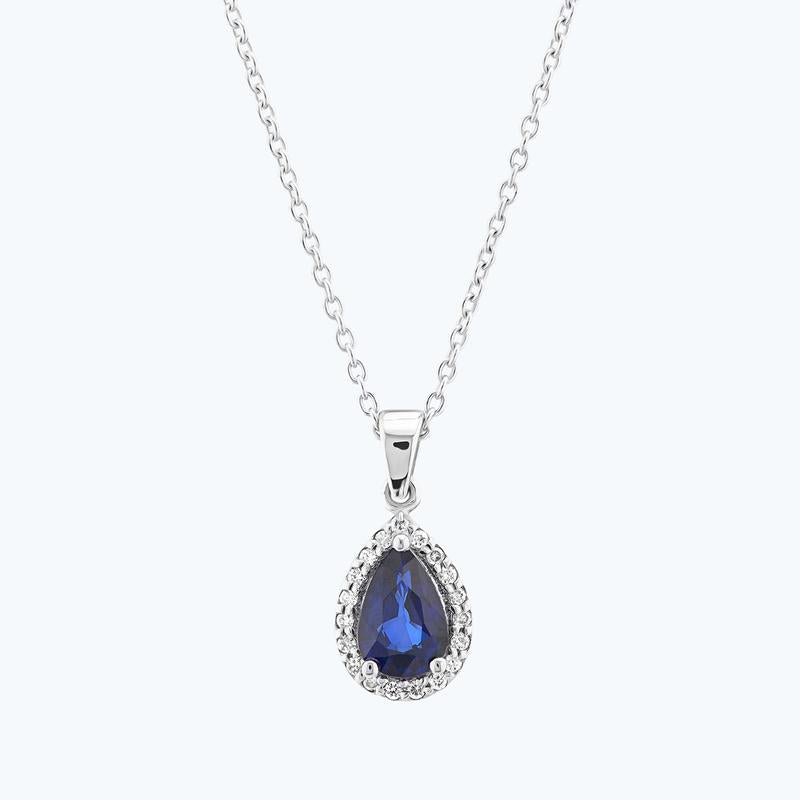 Sapphire Diamond Necklace