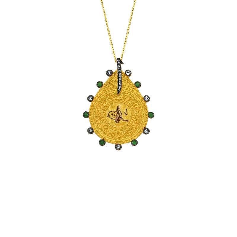 22 K Tugra Gold Necklace