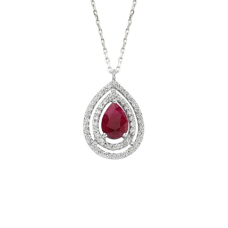 Ruby Diamond Necklace