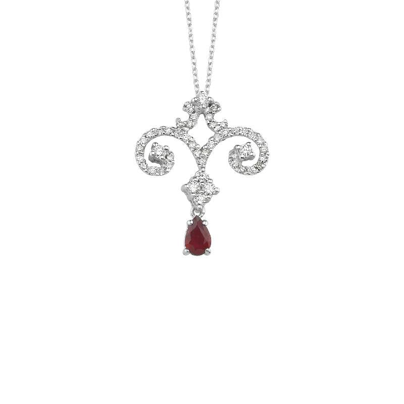 Ruby Diamond Necklace