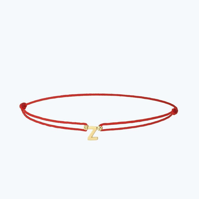 Gold Bracelet Letter Z