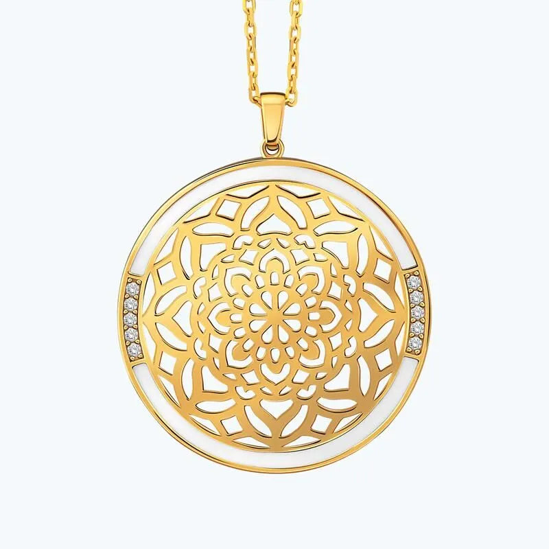 22Kt Altınbaş Mandala Goldkette