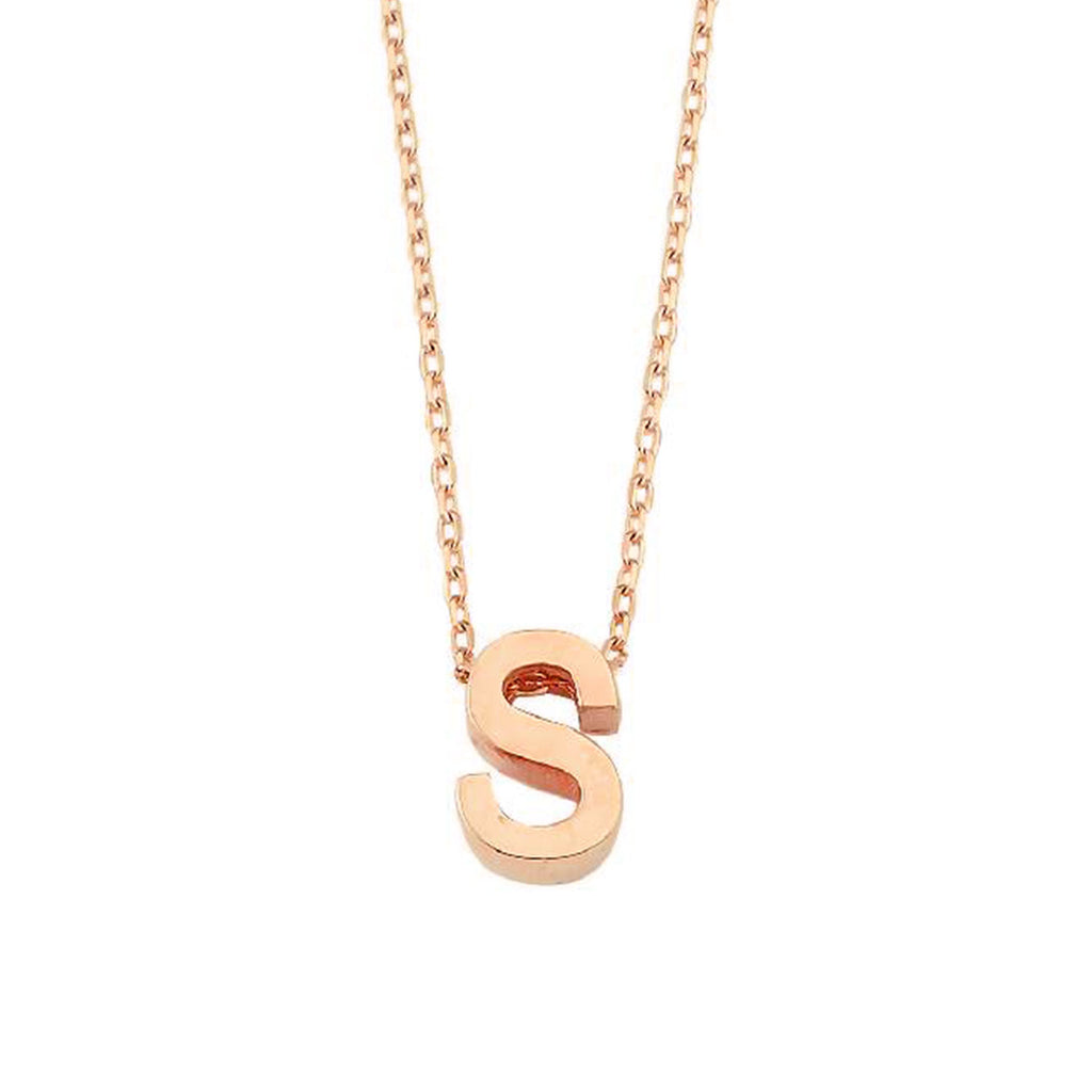 Collier Or Lettre S