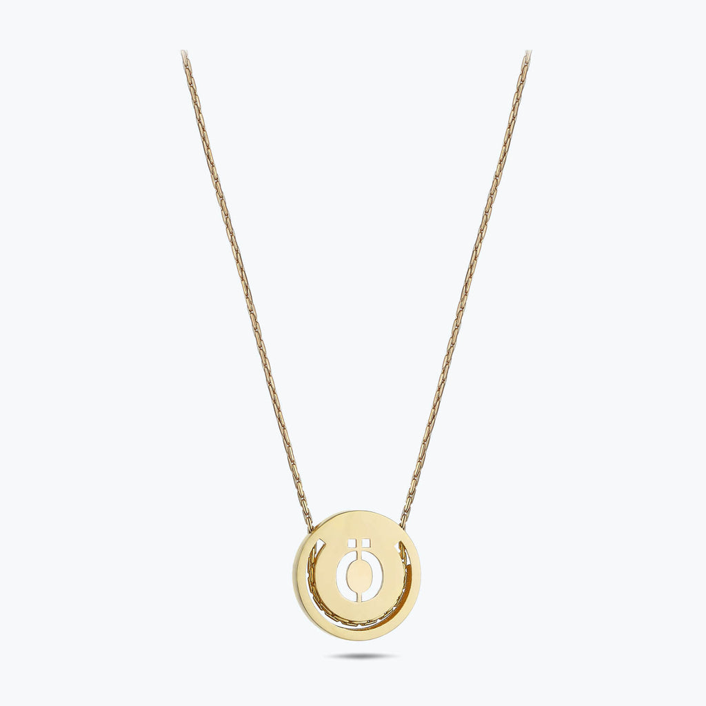 Letter Ö Gold Necklace