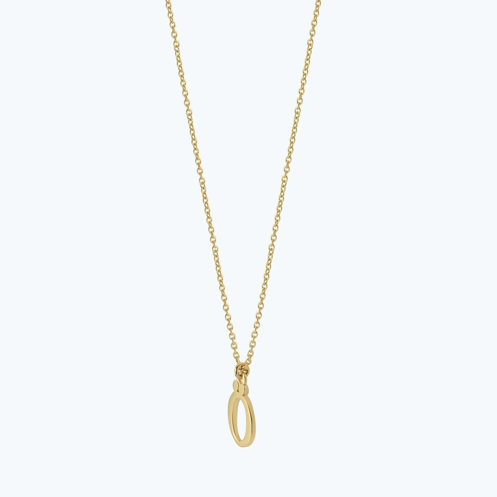 Letter Ö Gold Necklace