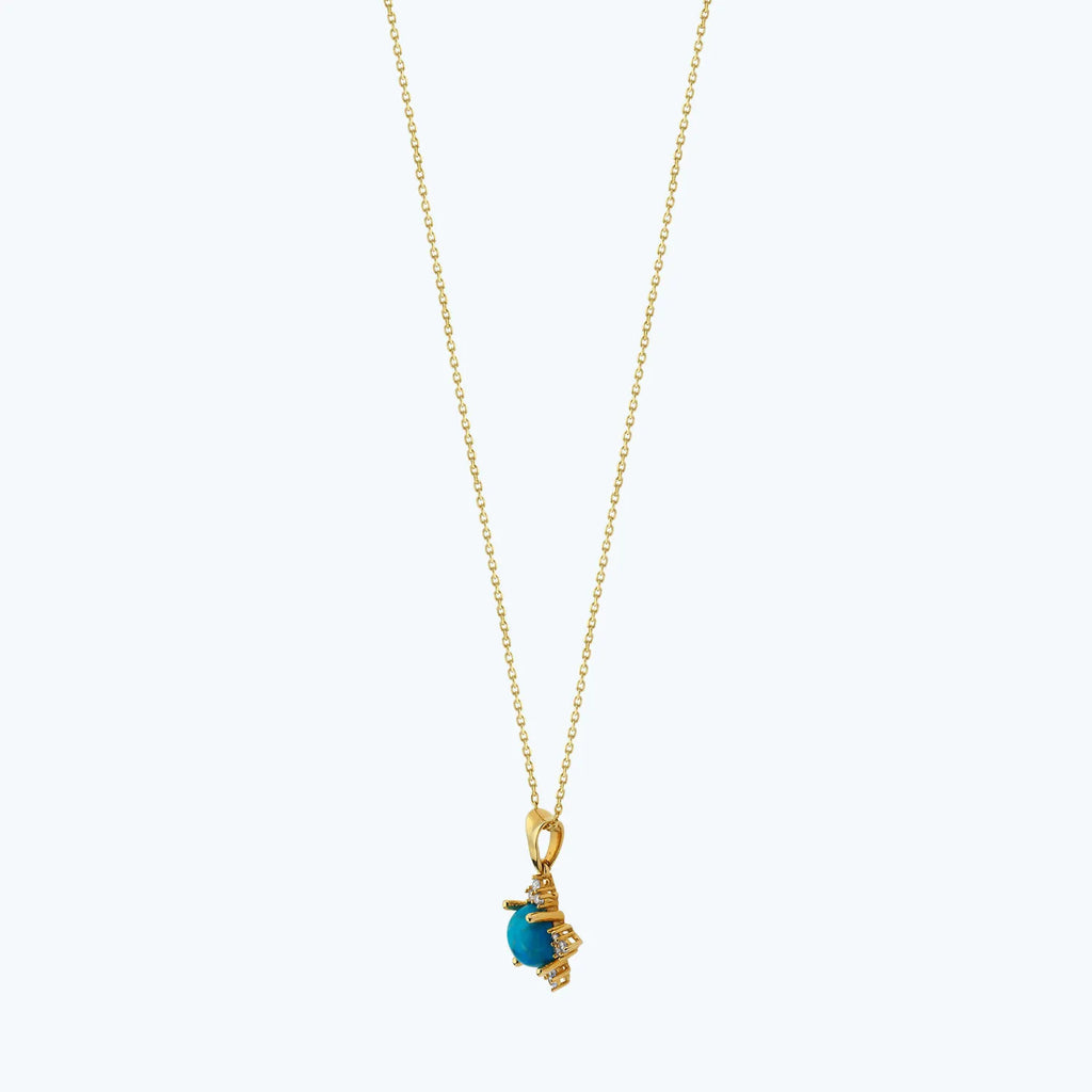 Colored Stone Gold Necklace