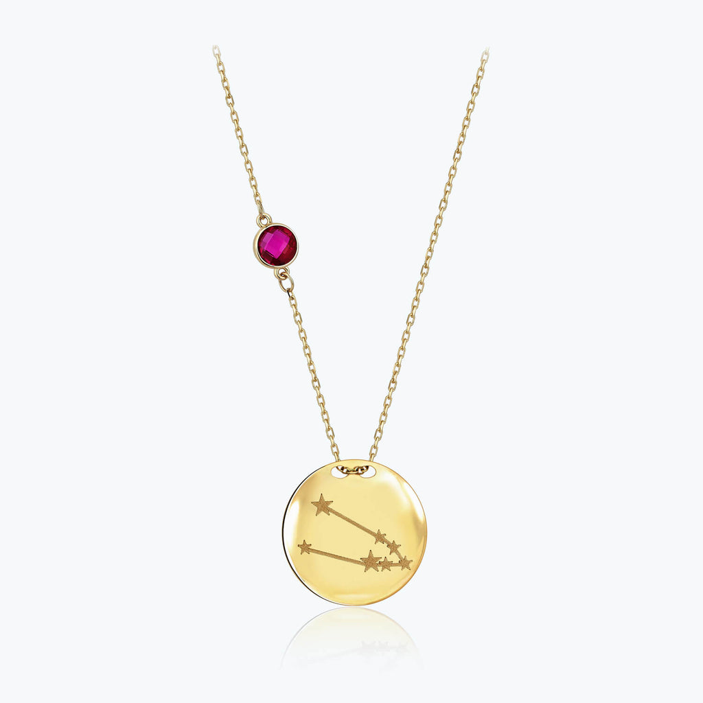 Zodiac Sign Gold Necklace Taurus