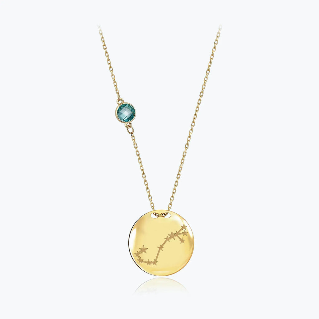 Zodiac Sign Gold Necklace Scorpio