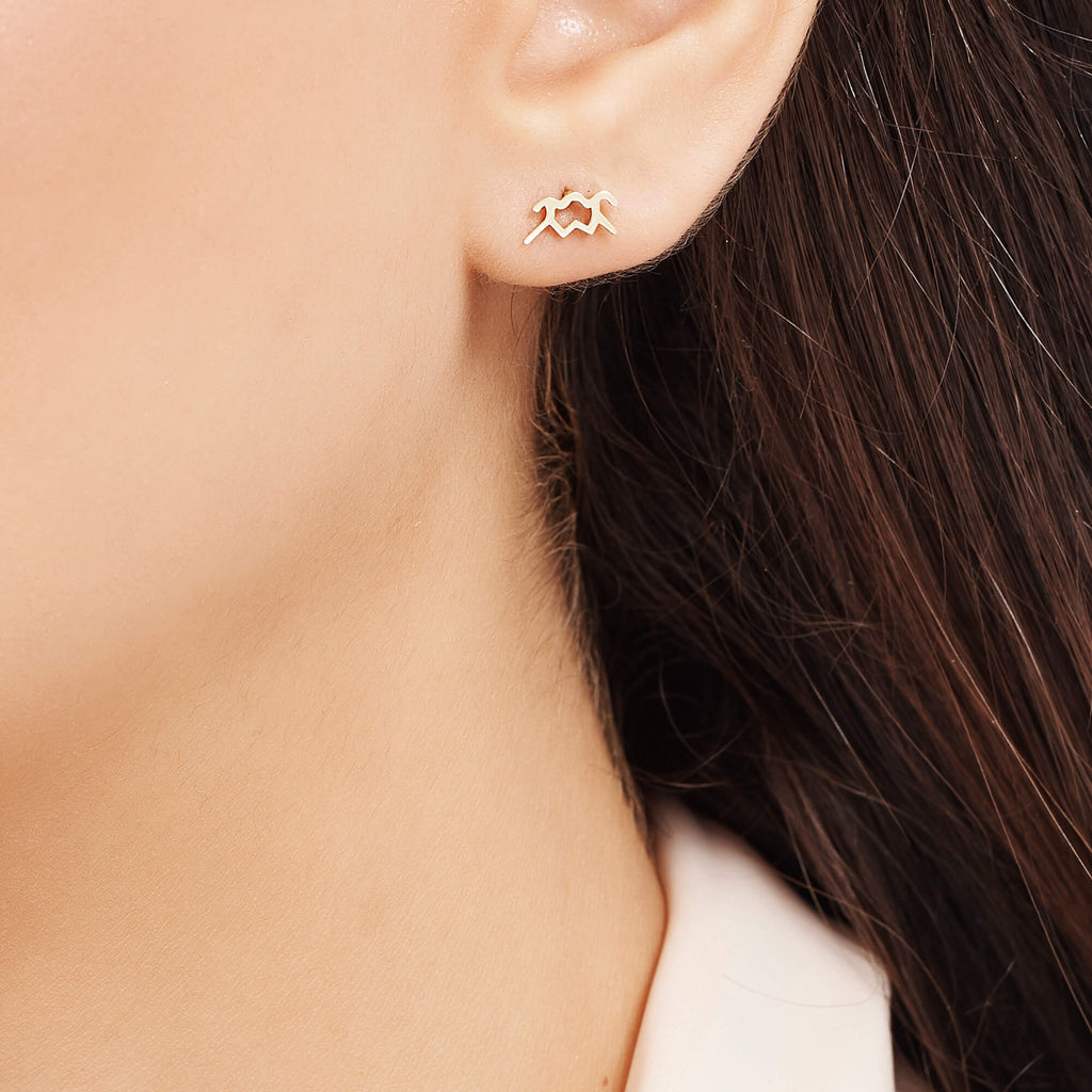 Boucles d'Oreilles Or Horoscope Verseau