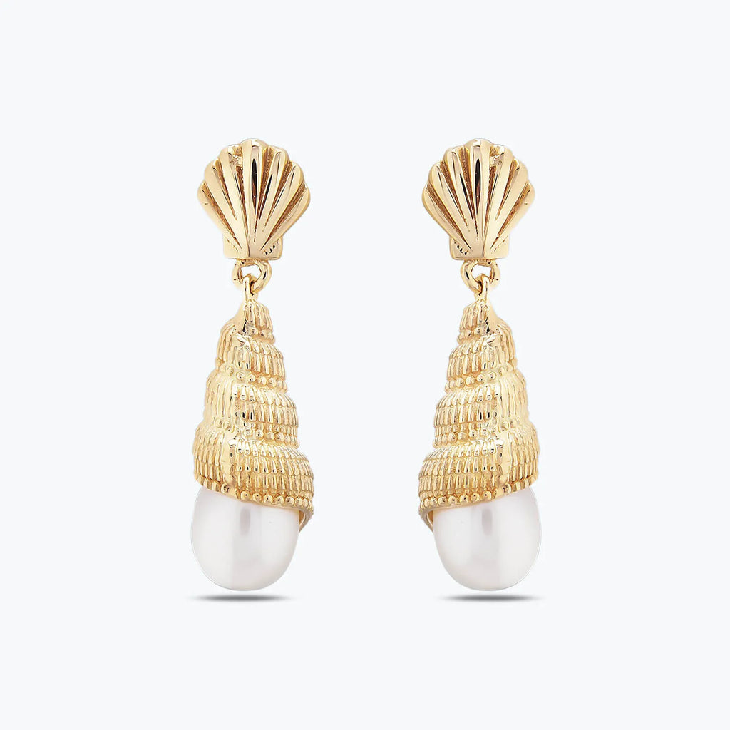 Pearl Gold Earrings