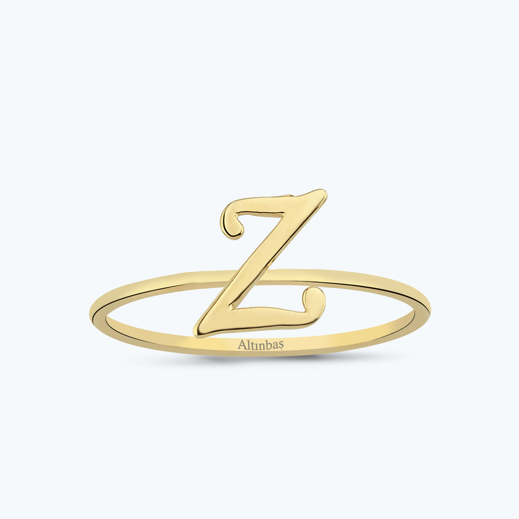 Bague Or Lettre Z