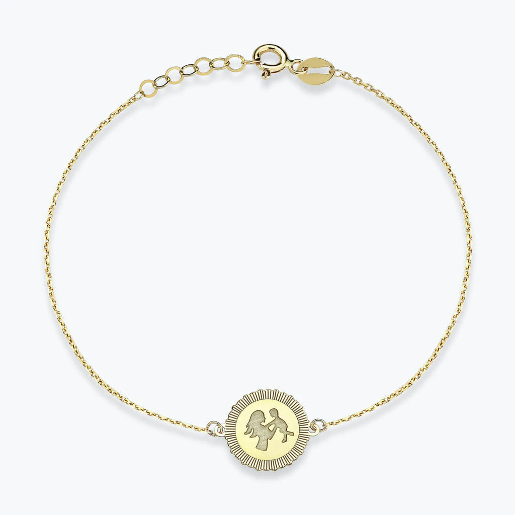 Altinbas Life Mother and Child Gold Bracelet