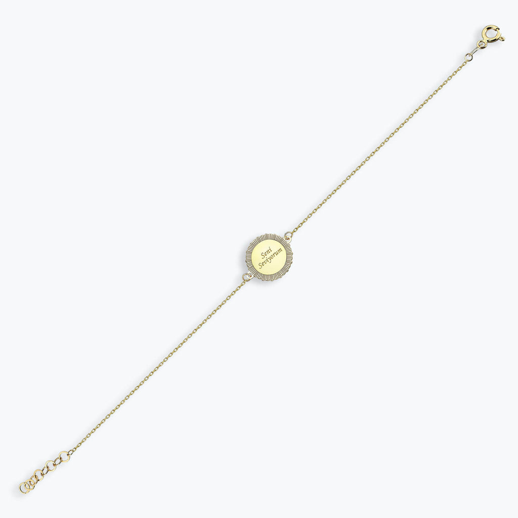 Altinbas Life Seni Seviyorum Gold Bracelet