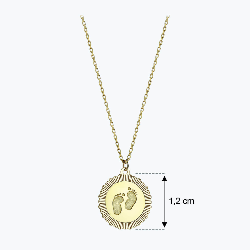 Altinbas Life Footprint Gold Necklace