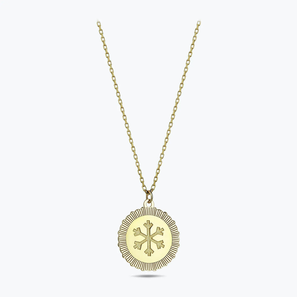 Altınbaş Life Snowflake Gold Necklace