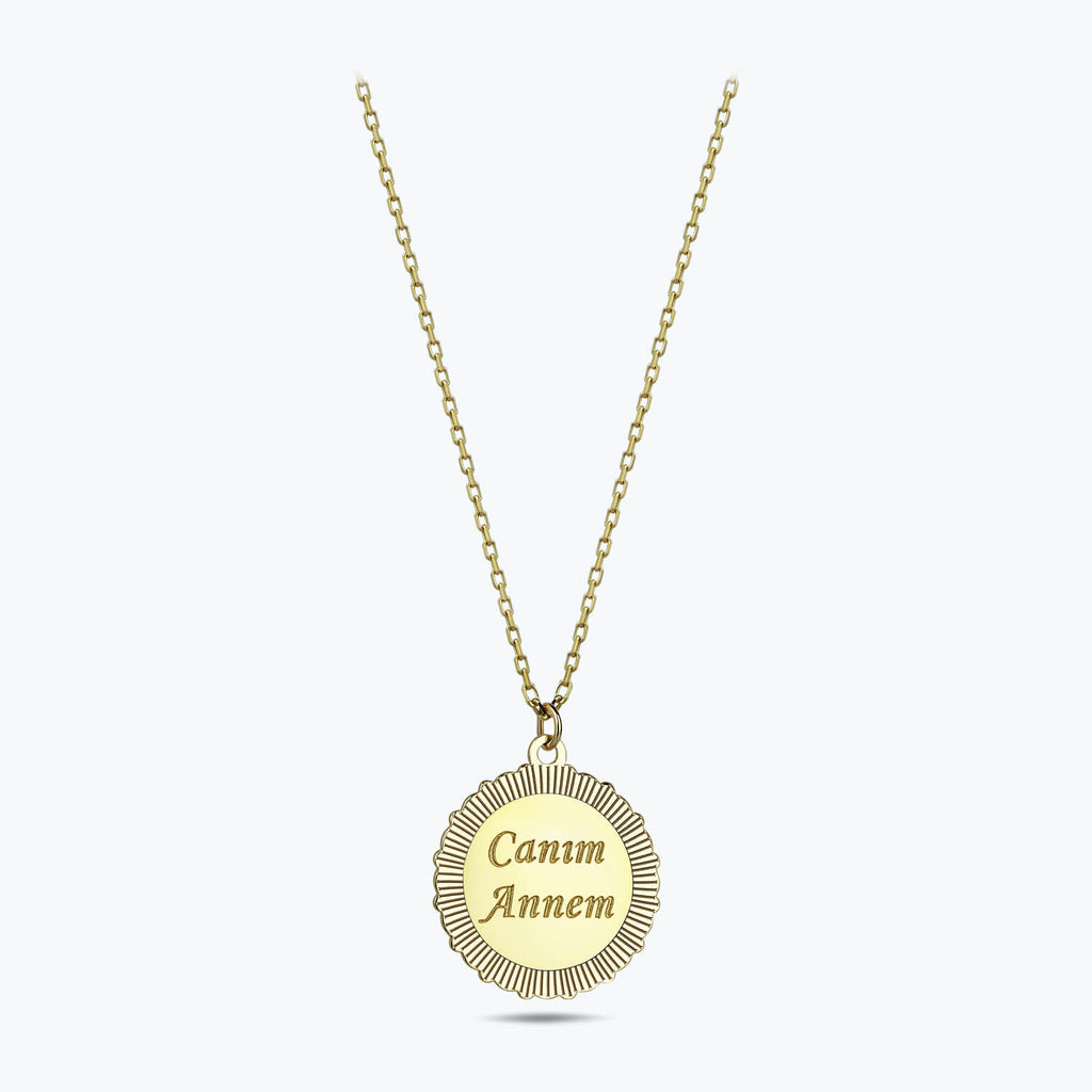 Altinbas Life Canım Annem Gold Necklace