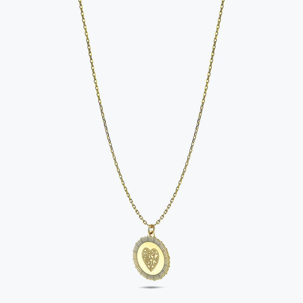 Altinbas Life Heart Gold Necklace