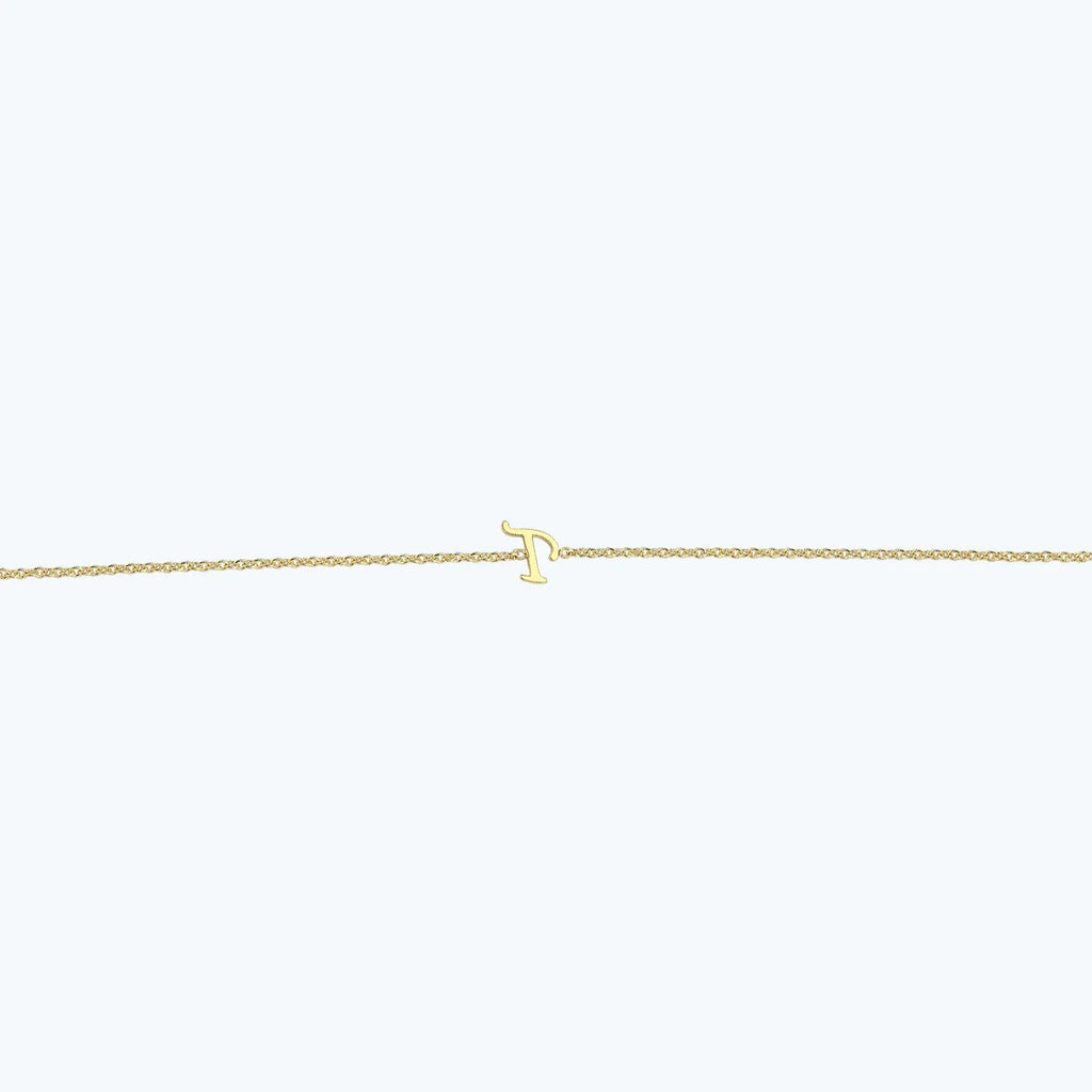 Letter T Gold Bracelet