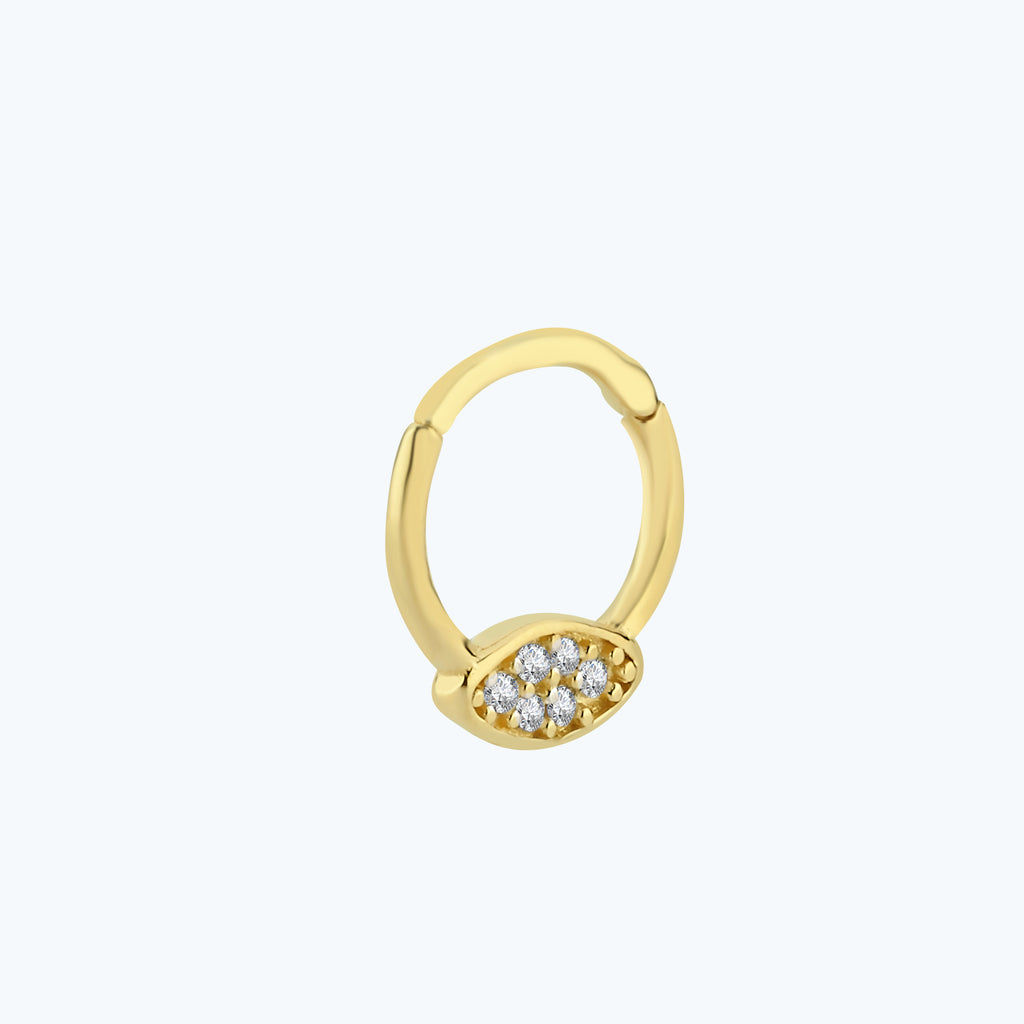 Segmentring Clicker Gold Piercing