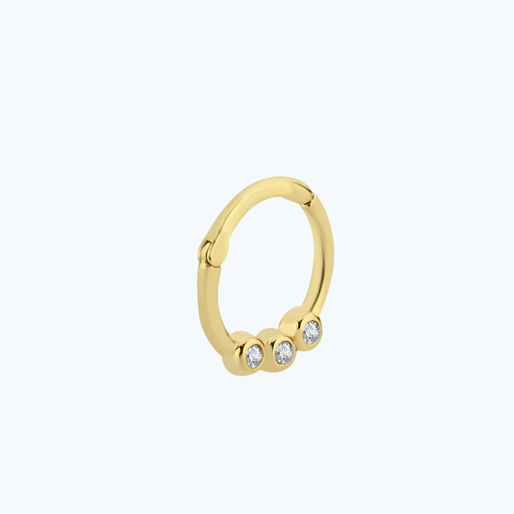 Segmentring Clicker Gold Piercing