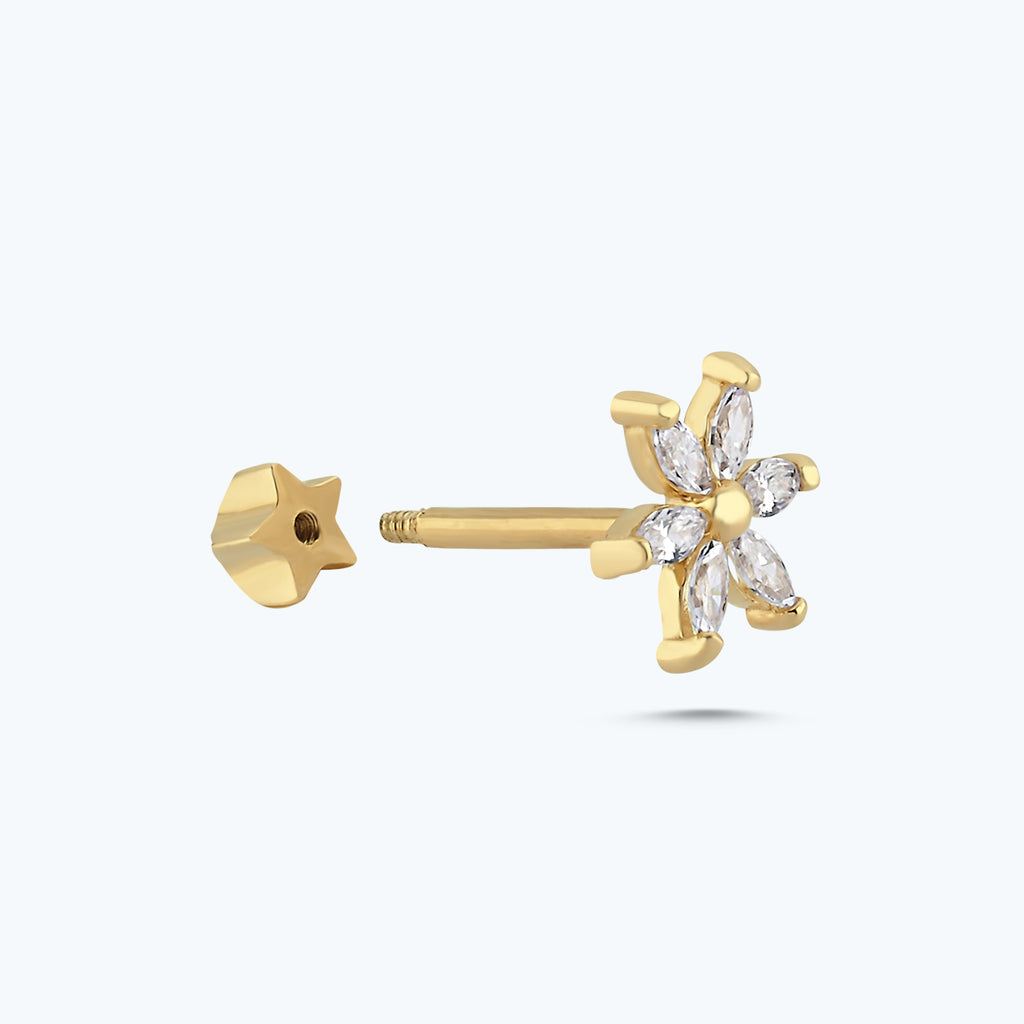 Tragus Piercing Gold