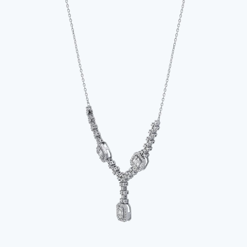 Baguette Diamond Necklace