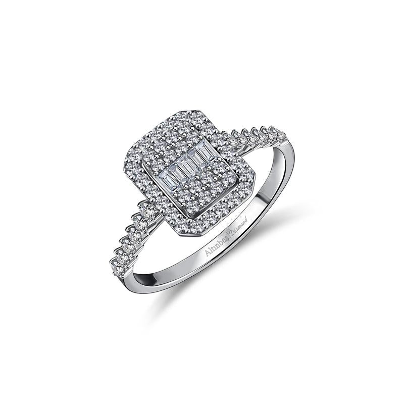 Bague Diamant Baguette