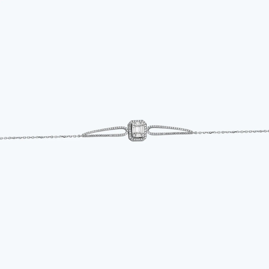 Bracelet Diamant Baguette