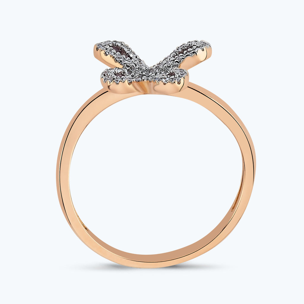 Butterfly Diamond Ring