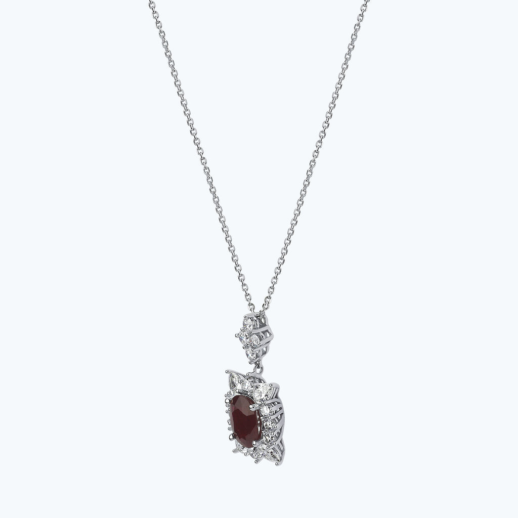 Ruby Diamond Necklace