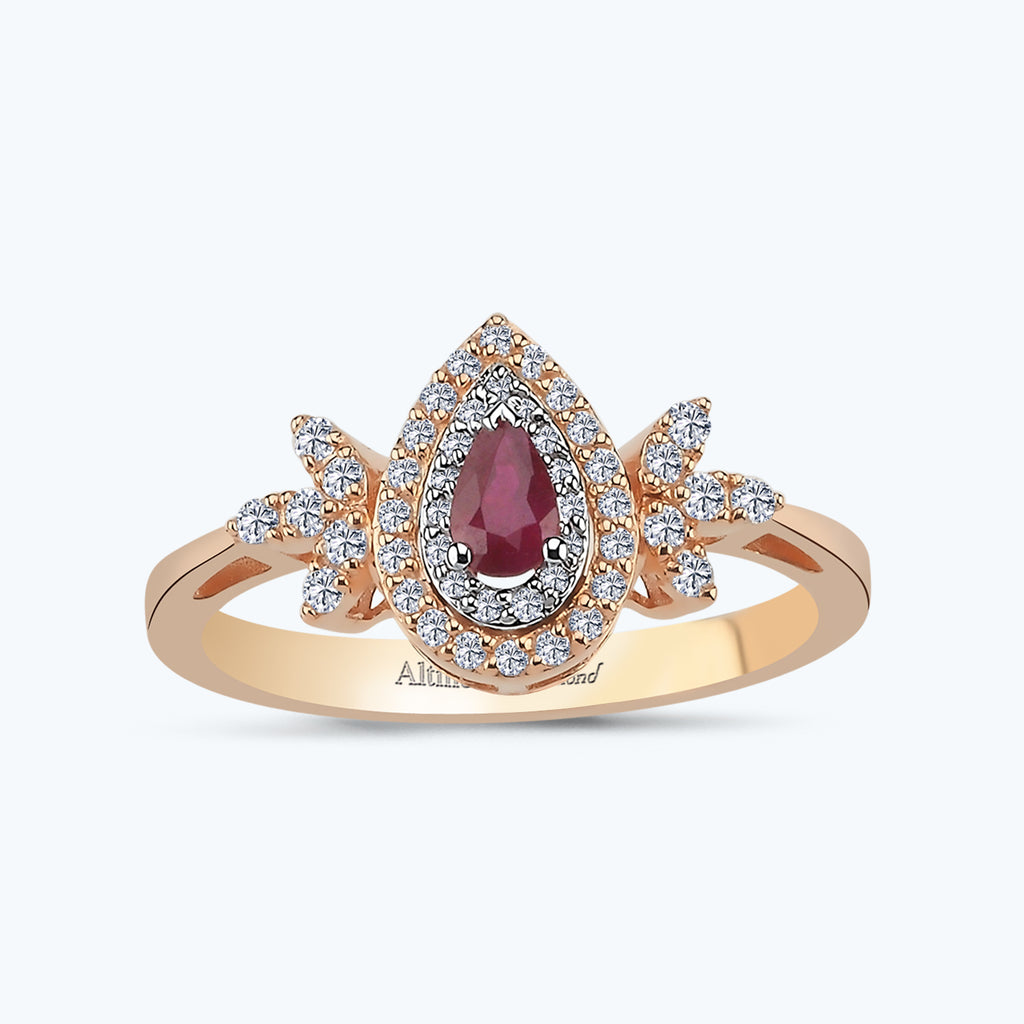 Bague Diamant Rubis