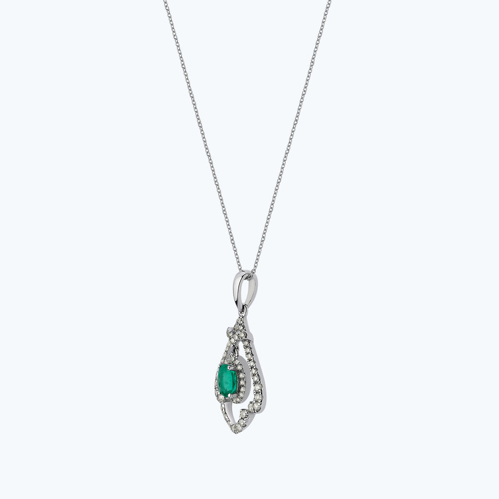 Emerald Diamond Necklace